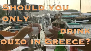 When do you drink Ouzo? | Sailing Family in the Ionian, Greece. Vliho Bay Lefkada to Vathy Ithaca