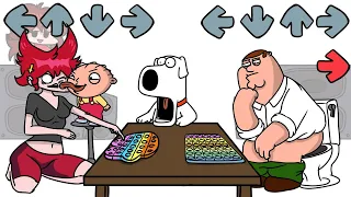 FNF POP-IT Battle with Family Guy Characters | Friday Night Funkin' Animation