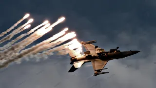 15 minutes ago! A NATO F-16 fighter is shot down by a Russian SU-57 | in the Ukrainian sky