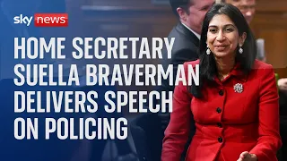 Home Secretary Suella Braverman delivers speech on policing