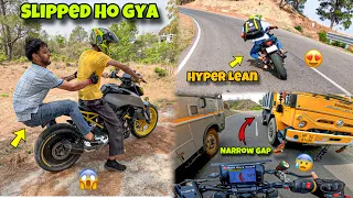 Bike Say Slipped Hogya 😱| Hyper Lean on Highway 🔥