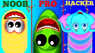 🐍 WormsZone.io NOOB vs PRO vs HACKER | Xmood Roy