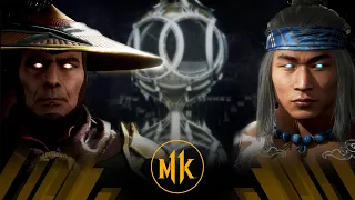 Mortal Kombat 11 - Dark Raiden Vs Fire God Liu Kang (Very Hard)
