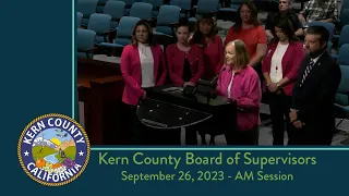 Kern County Board of Supervisors 9:00 a.m. meeting for Tuesday, September 26, 2023