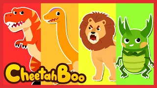 Strong Dinosaur Animal Insect Songs Compilation❗ | Nursery rhymes | Kids song | #Cheetahboo