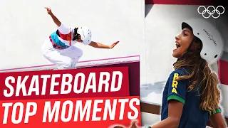 Incredible Moments in Women's Skateboarding 🛹 | #Tokyo2020