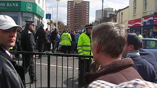 West Ham - Millwall 1:1, english hooligans