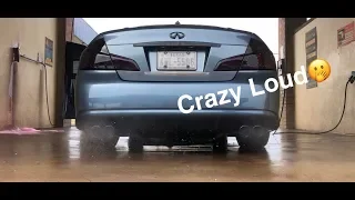 Straight piped Cat-back Infiniti M45S (Extremely Loud!!)