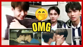 PAREJAS BL FAMOSAS REACCIONAN A SUS ESCENAS HOT CON BESOS 😳🔥 RECOPILACIÓN