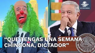 Brozo responde a AMLO tras engancharse con “burda perorata” del payaso tenebroso