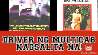 DRIVER | NG MULTICAB NA SINAKYAN NI JOVELYN NAGSALITA NA!