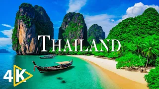 FLYING OVER THAILAND (4K UHD) - Calming Music Along With Beautiful Nature Video - 4K Video Ultra HD