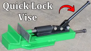 How To Make A Metal Vise | Simple Diy Quick Lock And Release Metal Bench Vise | DIY