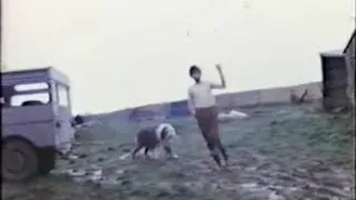 Press footage of Paul McCartney throwing intrusive reporters off his Scottish farm in 1969