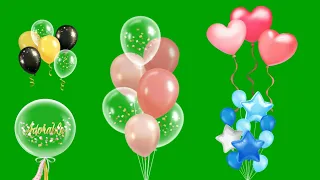 Balloons Party green screen animations effects HD || chroma key balloon animation effects