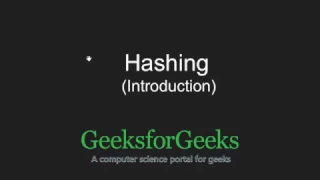 Hashing | Set 1 (Introduction) | GeeksforGeeks