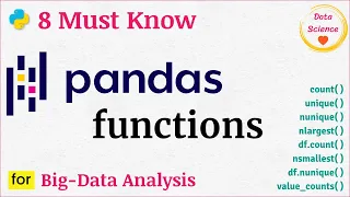 8 Must Know Pandas Functions | Data Analysis | Beginners