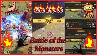 Eden Map:06 Battle of the Monsters🦍 100(491) vs 8VM(109)💪👊🔥 - Last Shelter Survival