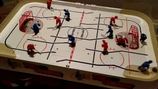 Top Corner Rod Hockey 2/3/17 Dad vs. Phillip.  best rod hockey set EVER !!