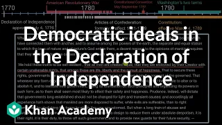 Democratic ideals in the Declaration of Independence