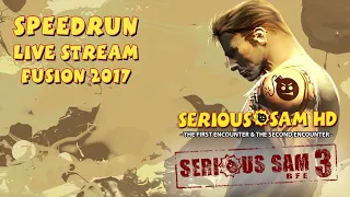 Serious Sam Fusion 2017 TFE, TSE & BFE - SpeedRun - БЫСТРЫЙ ПРОБЕГ FUSION! [SPEEDRUN WEEK | LIVE]