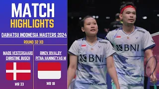 Rinov Rivaldy/Pitha H M (INA) vs Mads Vestergaard/Christine B (DEN) Daihatsu Indonesia Master 2024