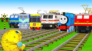 踏切アニメ  あぶない電車 5 THOMAS TRAIN 🚦 Fumikiri 3D Railroad Crossing Animation # train #1