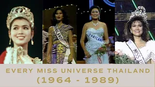 EVERY Past Thai Delegate - ALL SHOW MOMENTS (1964-1989) | Miss Universe