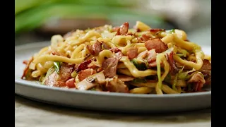 Bacon and Egg Noodle Stir Fry | Our State On A Plate  | Brendan Pang
