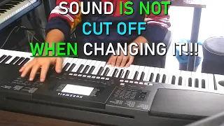 The Sound IS NOT CUT OFF on the KURZWEIL KP300X!!!