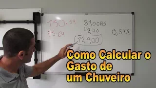 Como calcular o consumo de um CHUVEIRO