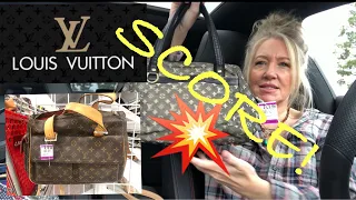 Thrifting an AUTHENTIC LOUIS VUITTON Bag For ONLY.....