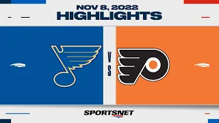 NHL Highlights | Blues vs. Flyers - November 8, 2022
