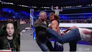 WWE Smackdown 2/28/17 AJ Styles vs Luke Harper