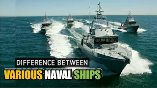 Difference Between Frigates, Corvettes, Destroyers & Cruisers Explained - Various Naval Ships(Hindi)