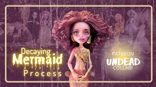 Decaying Mermaid Process / Monster High Custom Repaint / Patreon Collab