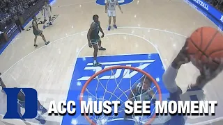 Duke's Mark Mitchell Announces That Basketball's Back With The Oop | ACC Must See Moment