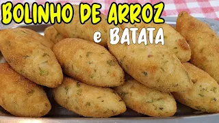 Transforme Sobras de Arroz em uma Delícia: Bolinho de Arroz e Batata Recheado!