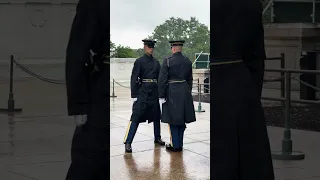 Changing of the guard, tomb of the unknown soldier at Arlington National Cemetery.  #Arlington