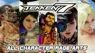 All 50 rage arts and super moves | Tekken 7 + DLC character KUNIMITSU