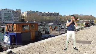 Pierre Bachelet- Patrick Dewaere-French Movie-coup de tête-Trombone-Paris