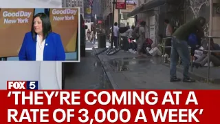 NYC migrant crisis: ‘They’re coming at a rate of 3,000 a week’