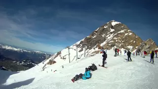 Candide Thovex et Aziz Benkrich à La Clusaz ouverture de Balme 2014