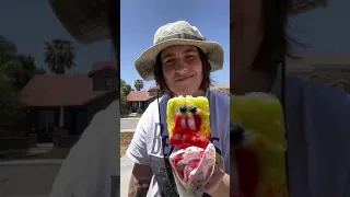 Opening an perfect spongebob popsicle