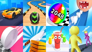 Race Master 3D, Sky Rolling Balls, Ball Run 2048, Save The Dog,... Satisfying Mobile Games 23052024