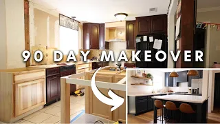 DIY EXTREME HOME MAKEOVER [90 Day Transformation!] // Kitchen, Living Room, Dining Room, Pantry!