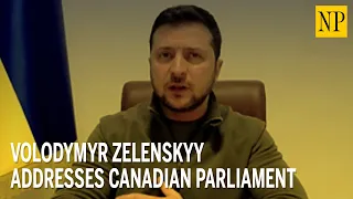 Ukrainian President Volodymyr Zelenskyy addresses Canadian Parliament