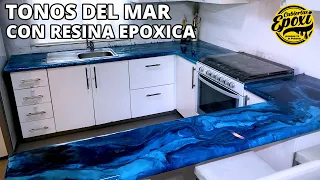 Tonos Del Mar En Resina Epoxica | Cubiertas Epoxica