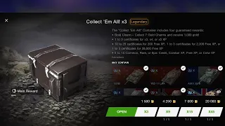 Opening 45 Collect Em All Containers WoT Blitz