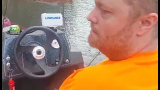 driving the new boat